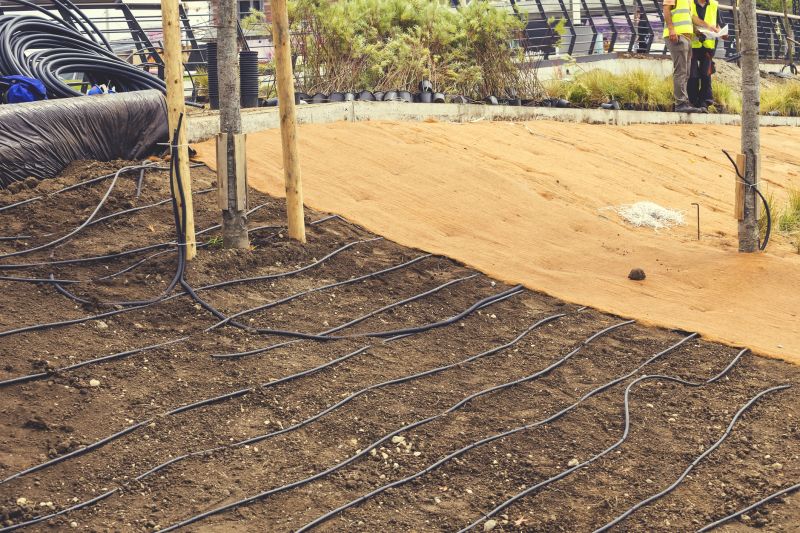 Yard Irrigation Installation detail