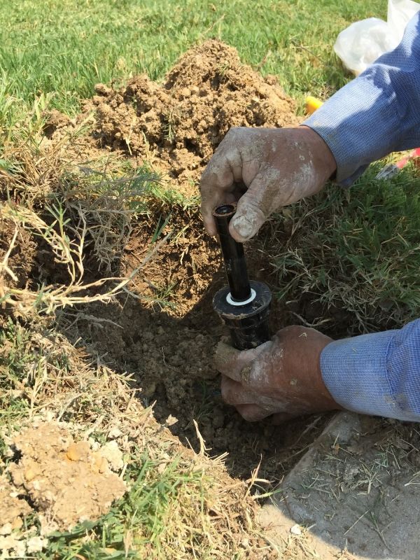 Grass Sprinkler Repair